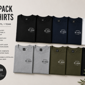 10 Premium T-shirts voor jouw hele team, met logo