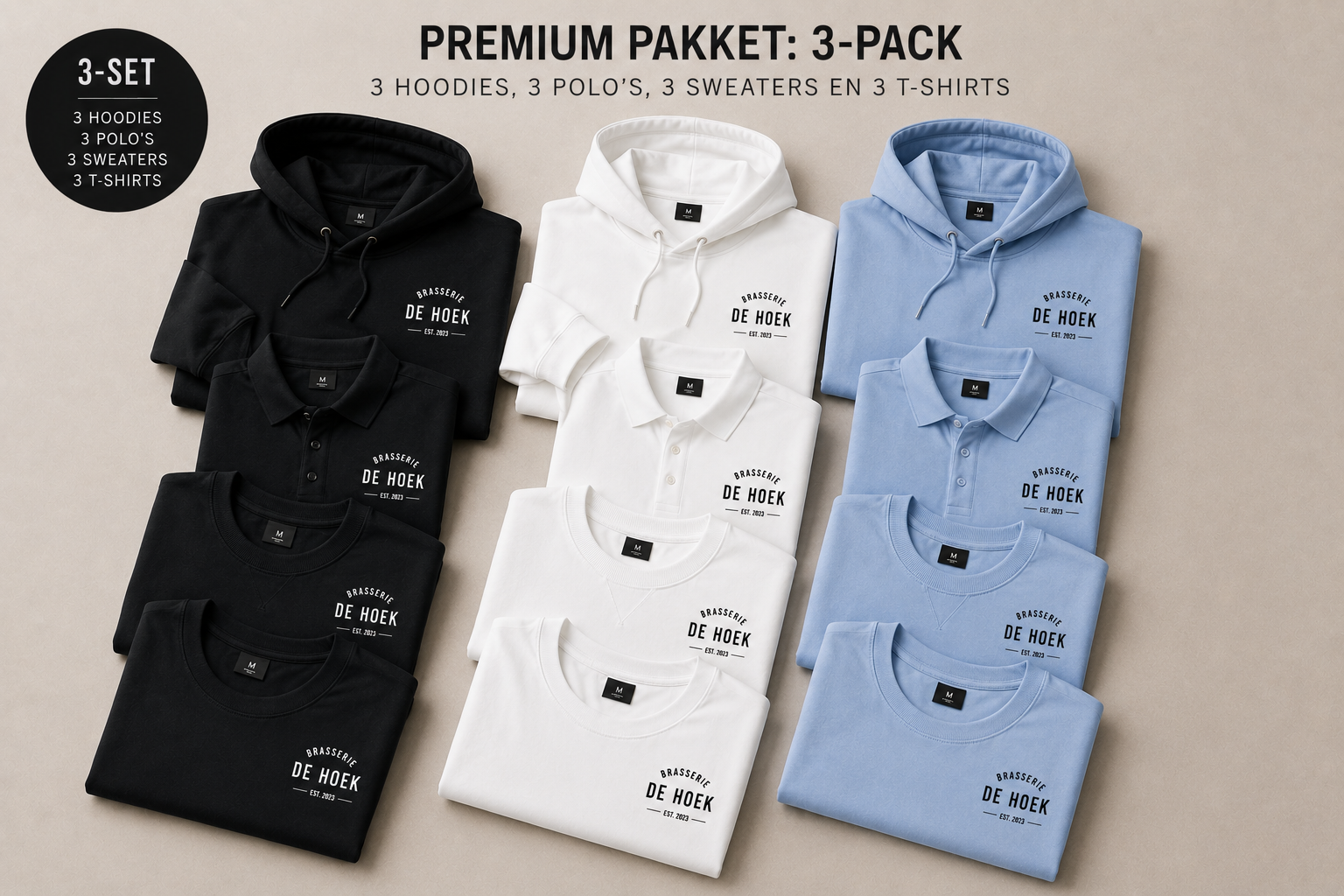 Premium pakket: 3 sets