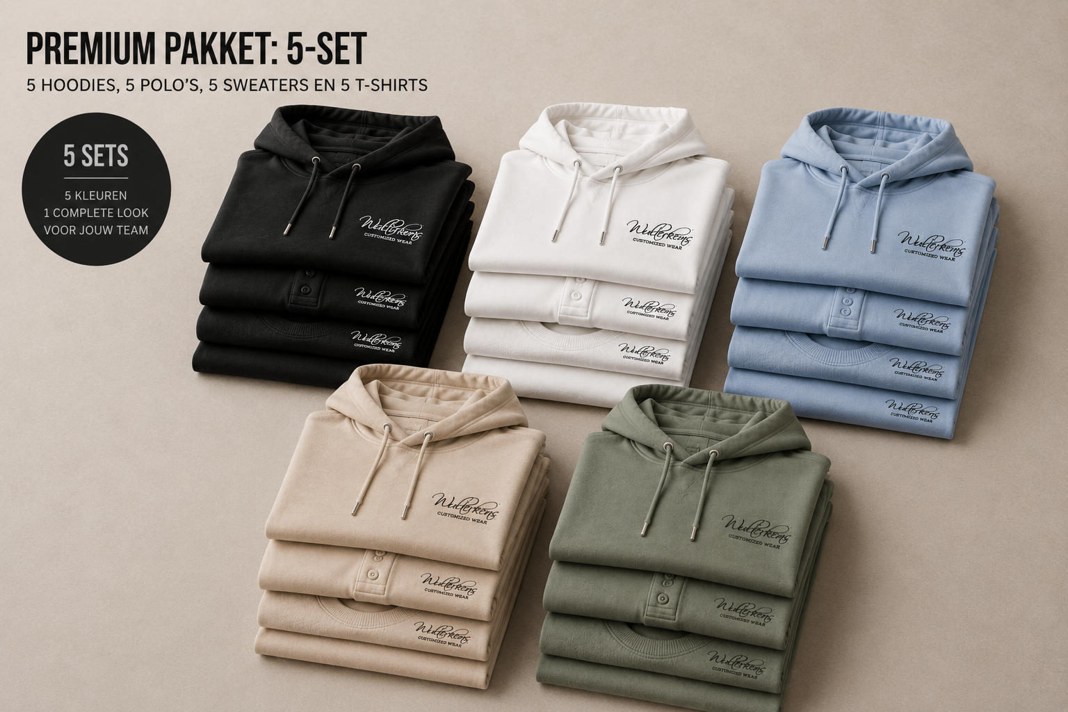 Premium pakket: 5 sets