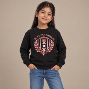 Trots van Mokum Schild Roze Kinder Sweater