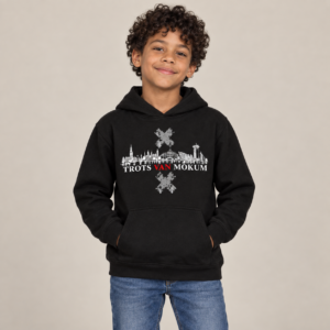 Trots van Mokum Skyline met kruisen Kinder Hoodie