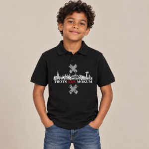 Trots van Mokum Skyline met kruisen Kinder Polo