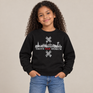 Trots van Mokum Skyline met kruisen Kinder Sweater
