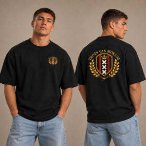 Trots van Mokum Wapen Goud T-shirt Heavy Oversized