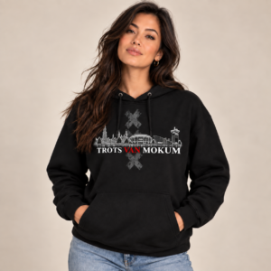 Trots van Mokum Skyline met Drie Kruisen Hoodie