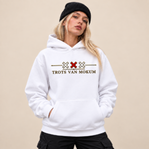 Trots van Mokum Drie Kruisen Rood/Goud Hoodie
